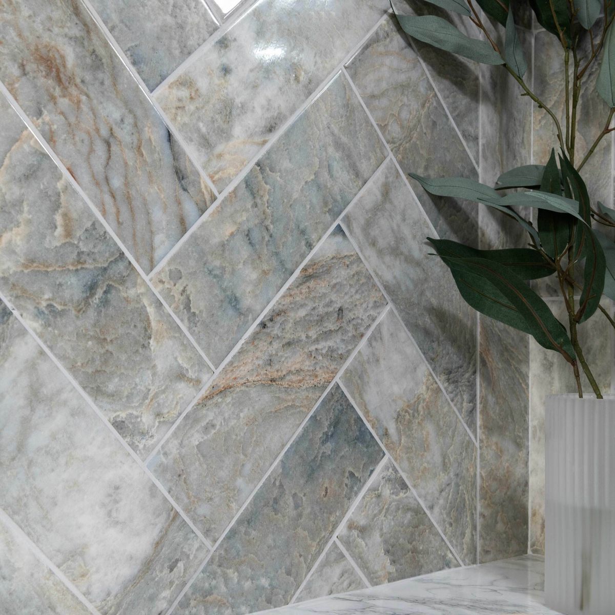 Sample - Onix Verde Marble Effect Tile
