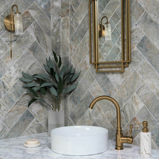 Sample - Onix Verde Marble Effect Tile