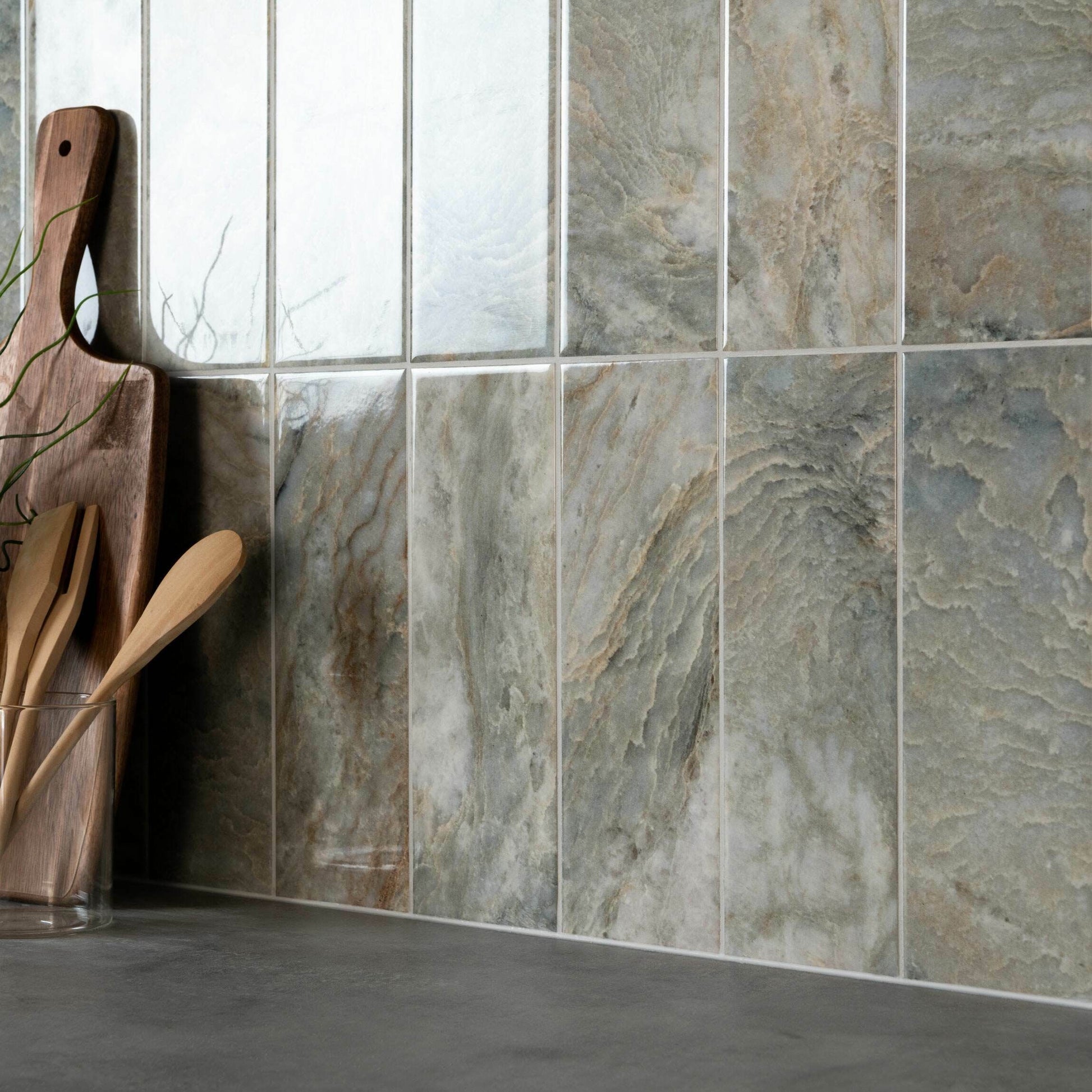 Onix Verde Marble Effect Tile