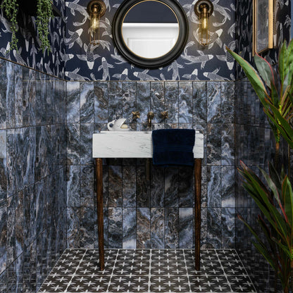 Onix Lapislazuli Marble Effect Tile