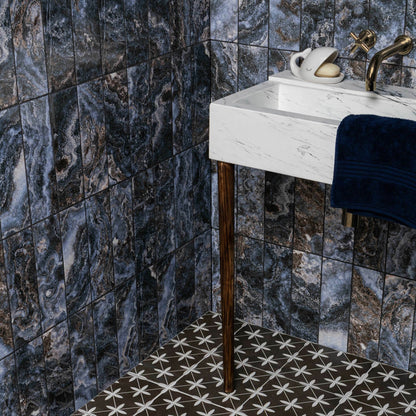 Onix Lapislazuli Marble Effect Tile