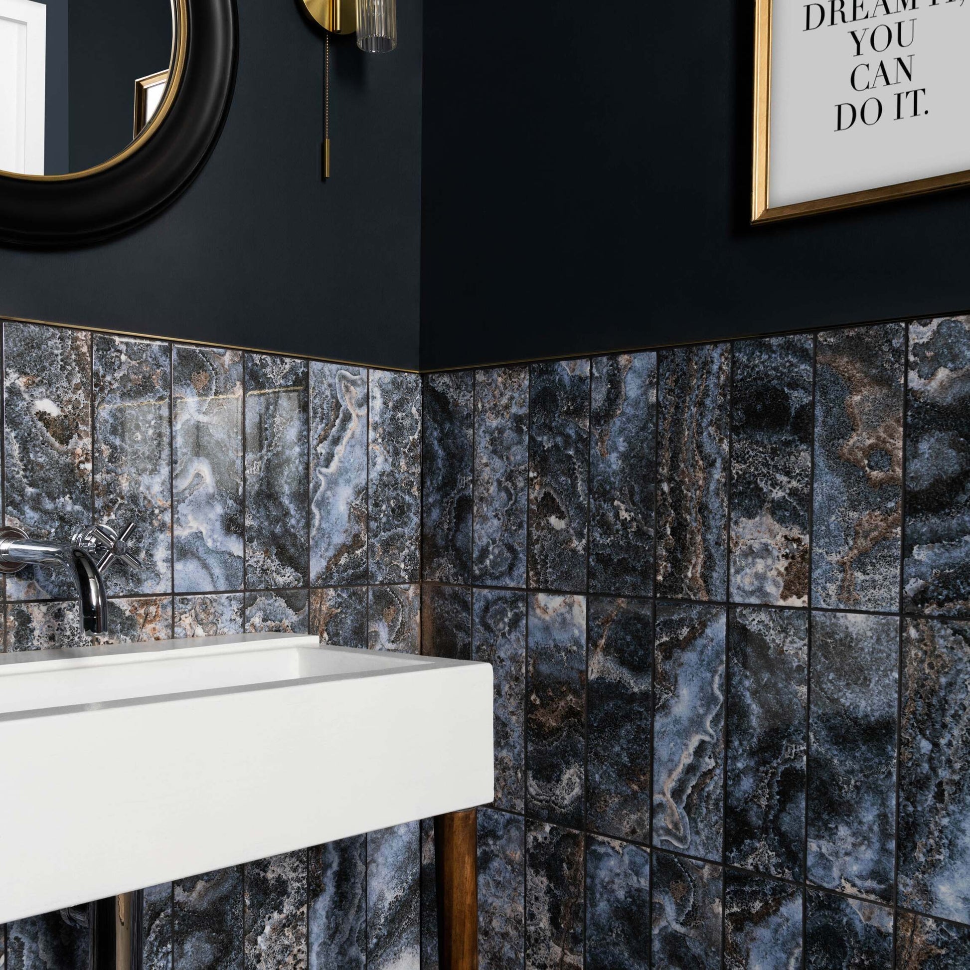 Onix Lapislazuli Marble Effect Tile