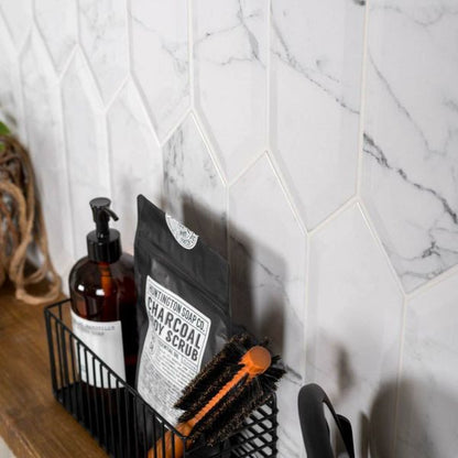 Sample - Pickett® Bevelled Carrara Tiles