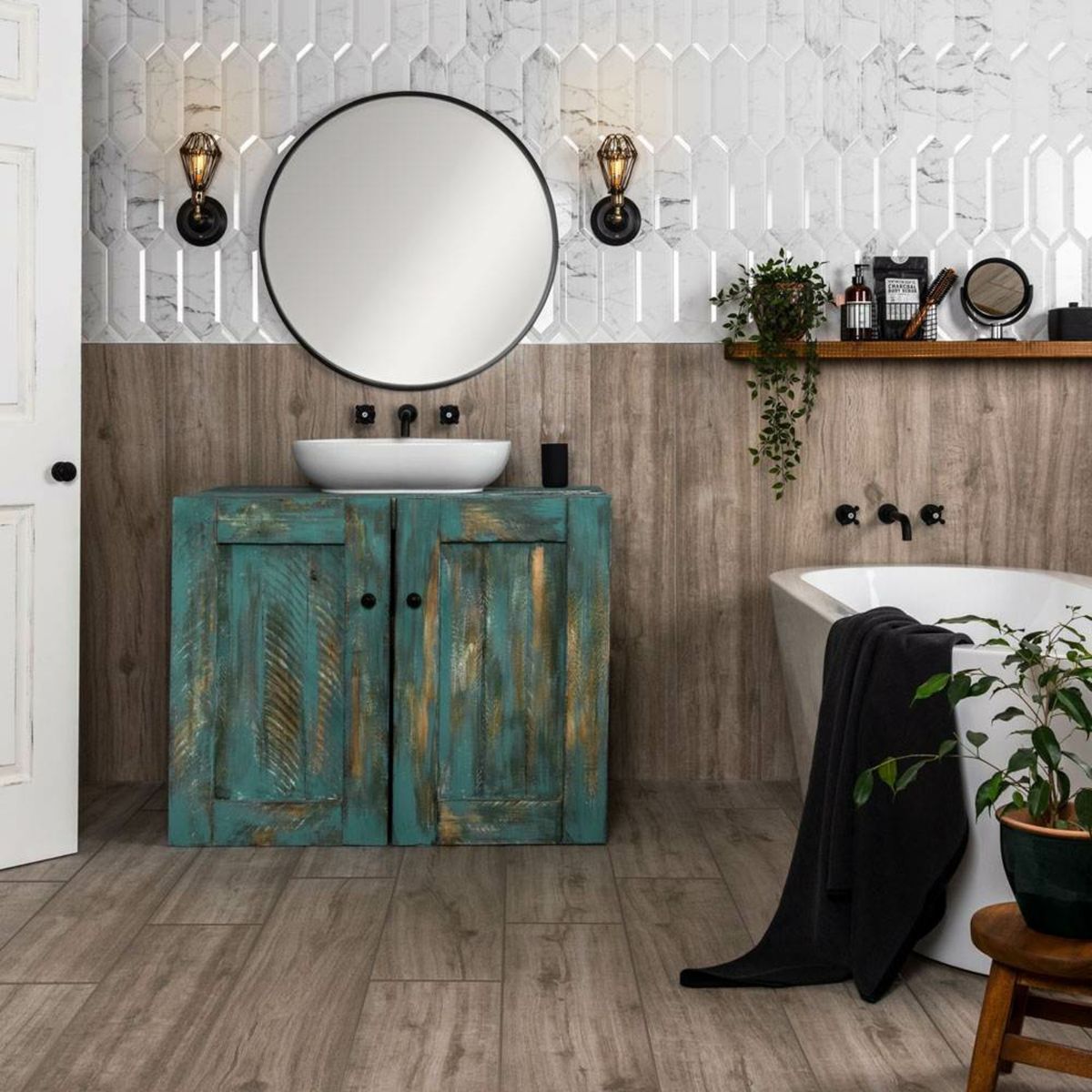 Sample - Pickett® Bevelled Carrara Metro Tiles