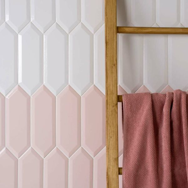 Sample - Pickett® Bevelled Petal Pink Tiles