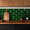 Sample - Ingot Verde Green Crystal Metro Tiles