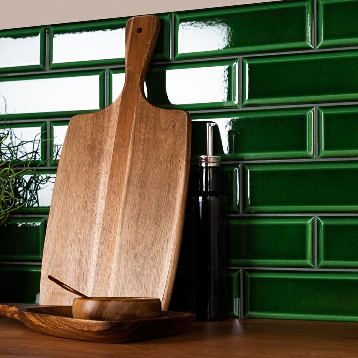 Sample - Ingot Verde Green Crystal Metro Tiles