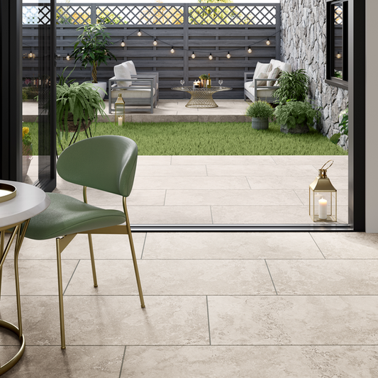 Sample Rapolano Beige Travertine Effect 1200x600x20mm Slabs