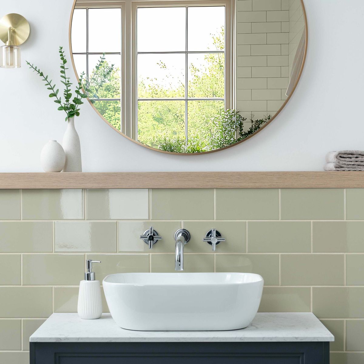 Sample - Monocolour Roca Beige Flat Gloss Metro 200x100