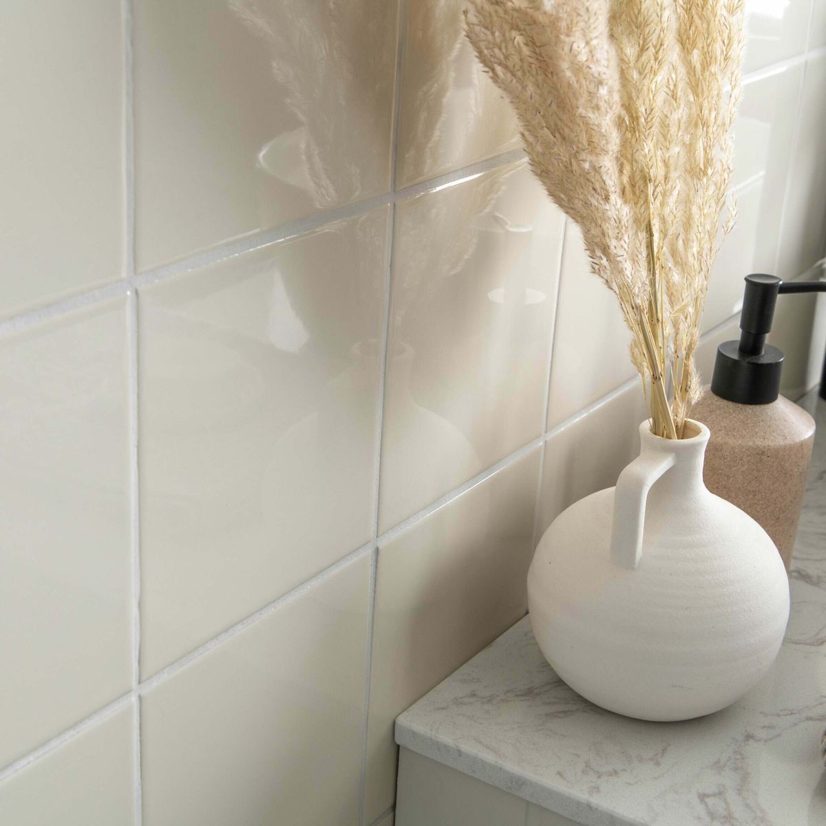 Monocolour Hueso Cream Flat Gloss Square 150x150