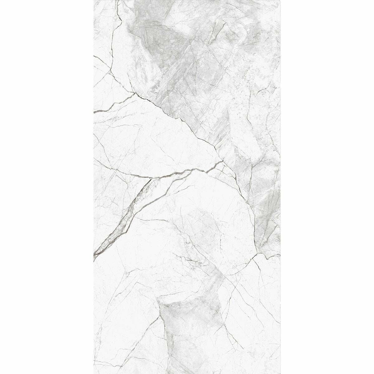 Riva White Matt Marble Effect Wall Tile 600x300