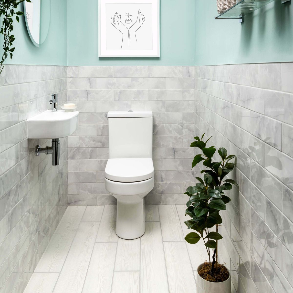 Sample - Onix Smoke Marble Effect Tile