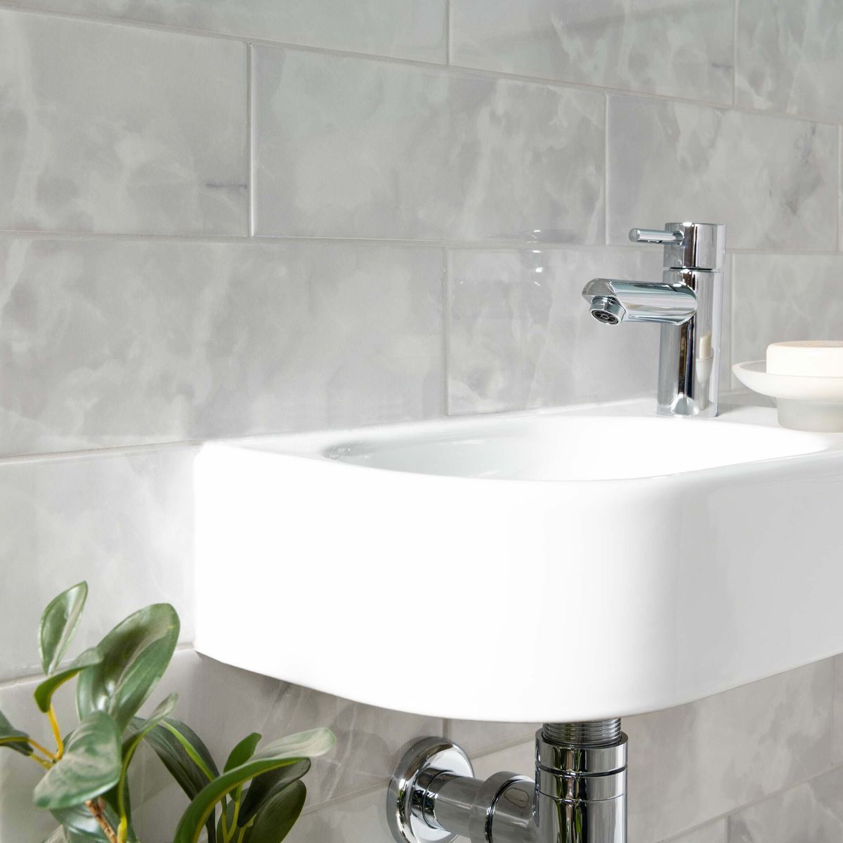 Sample - Onix Smoke Marble Effect Tile