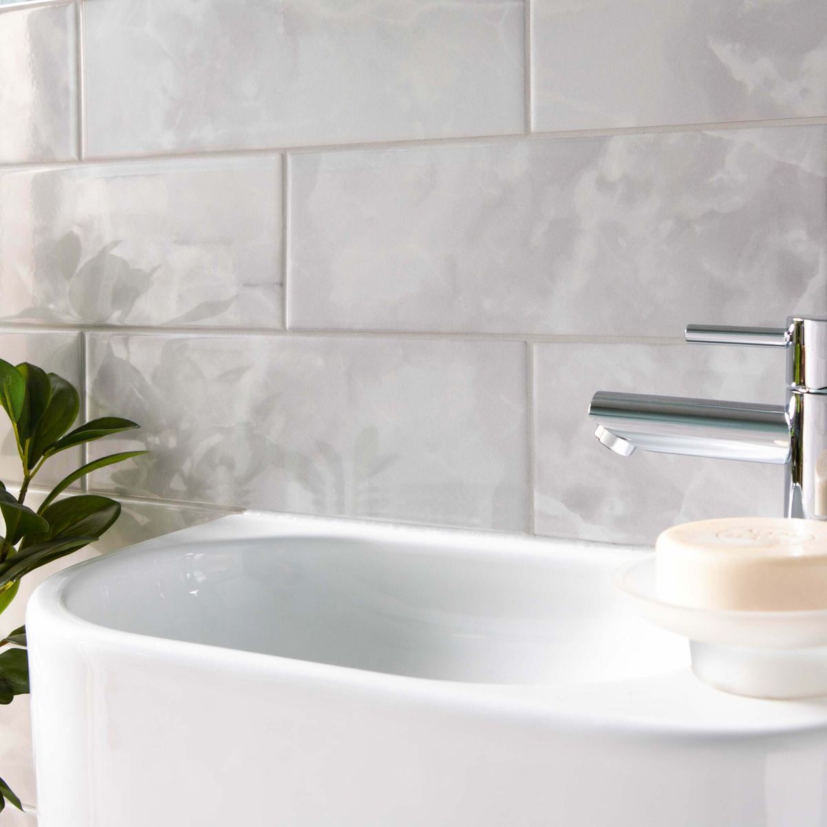 Sample - Onix Smoke Marble Effect Tile