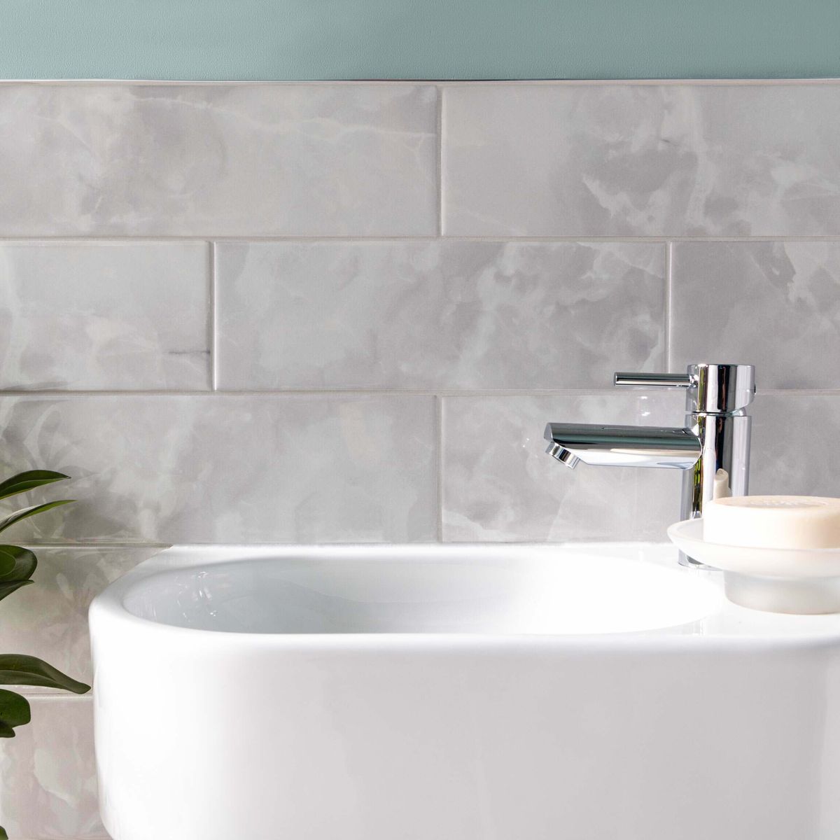 Sample - Onix Smoke Marble Effect Tile