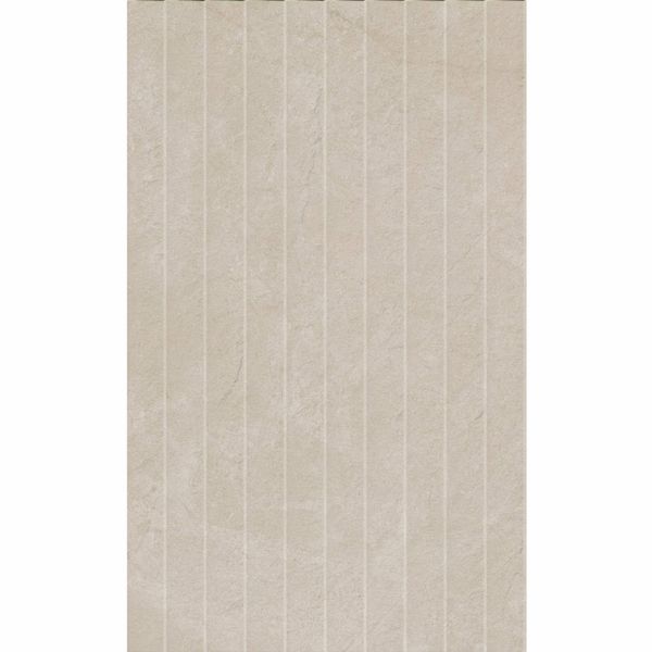 Sample - Artan Cream Decor Matt Stone Effect Wall Tiles 550x330x8.8mm