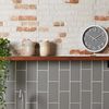 Liso Plata Grey Brillo Metro Tiles 100x200