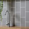 Liso Plata Grey Brillo Metro Tiles 100x200