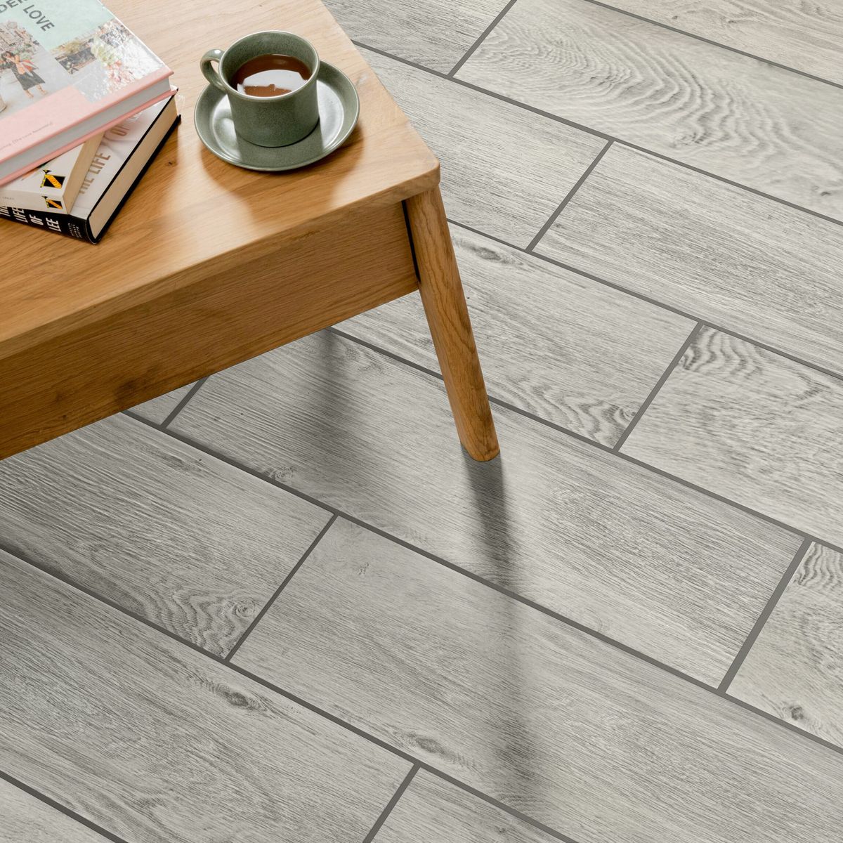 Sample - Star Wood Grey Oak Wood Effect Tile
