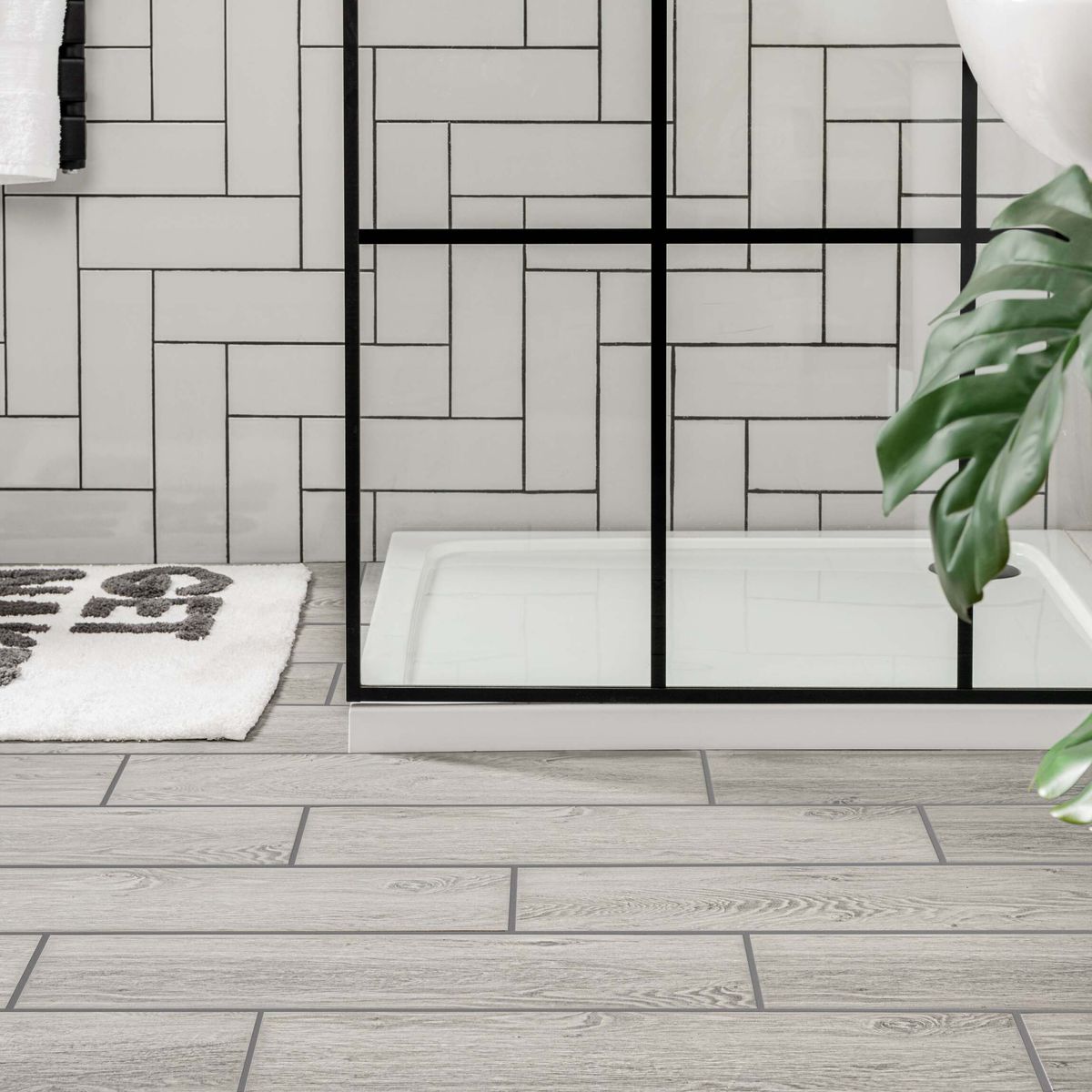 Star Wood Grey Oak Wood Effect Tile