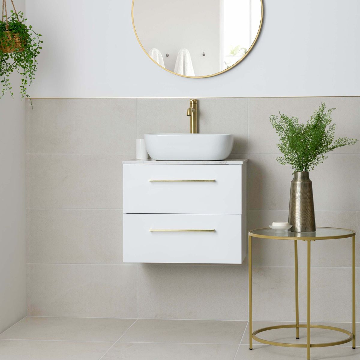 Sample - Stoneart Matt White Stone Effect Wall and Floor Tiles