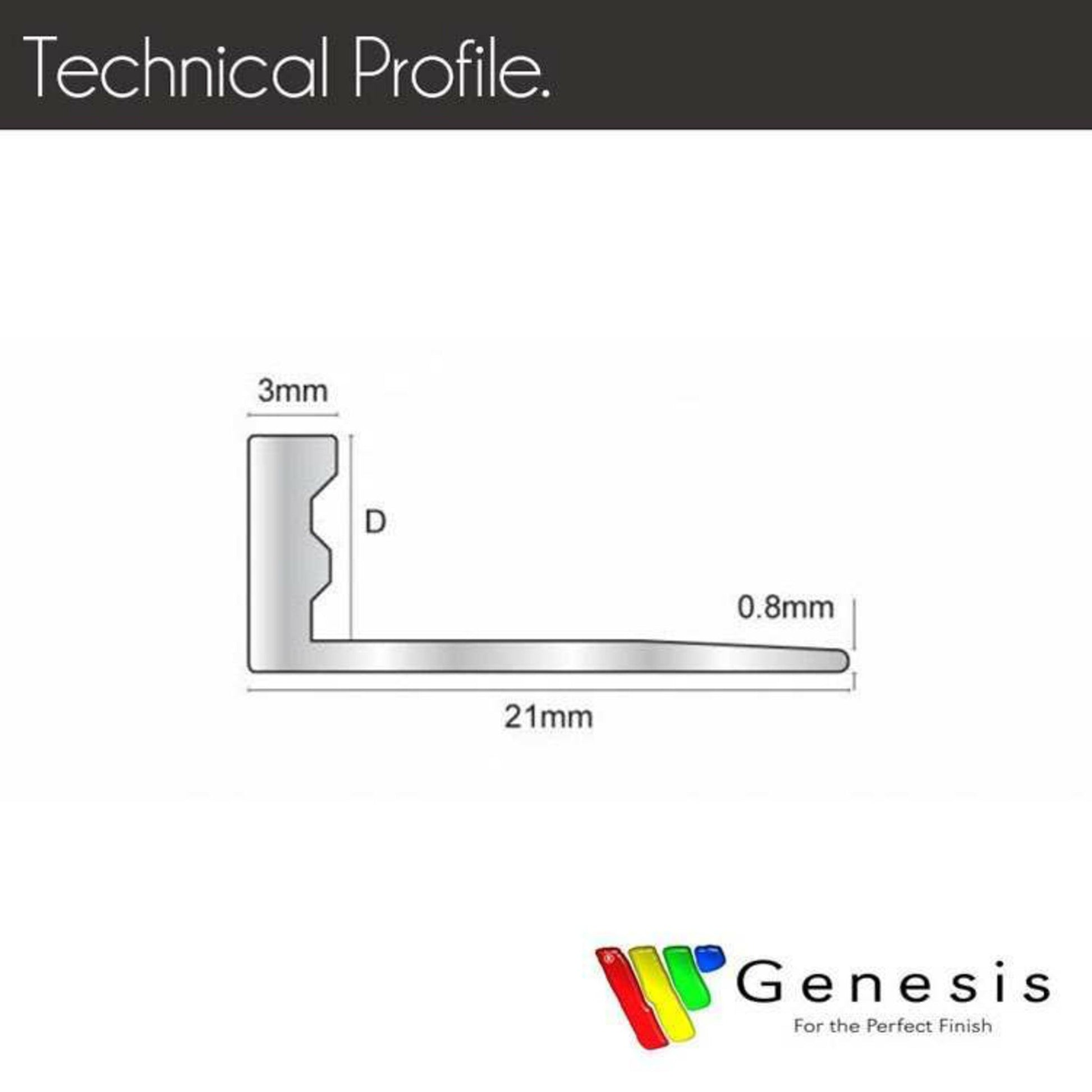 Aluminium Straight Edge Trim 10mm Brushed Brass