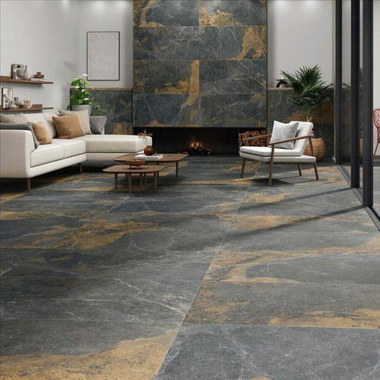 Strato Natural Rustic Black Slate Effect Matt 600X1200