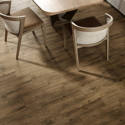 Star Wood Stylewood Brown Oak Wood Effect Tile