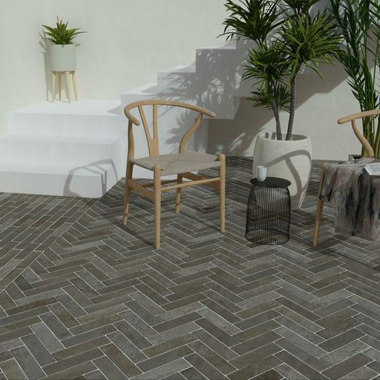 Sample Tosca Vison Mink Grey Matt Brick Effect Tiles 62x235x9mm