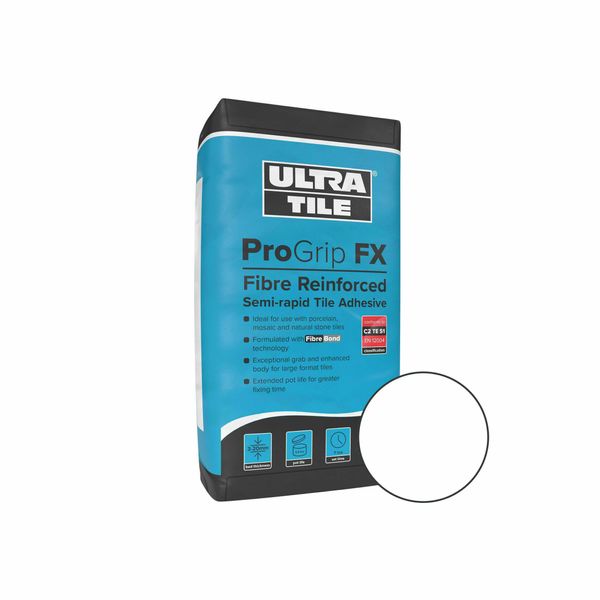 Ultra Tile Fix ProGrip FX Fibre White 20kg