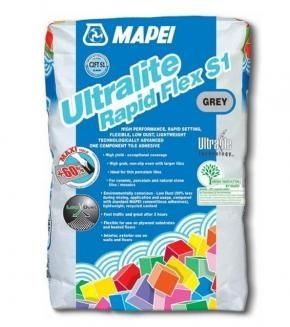 Mapei UltraLite Rapid Flex S1 Grey Adhesive 15kg