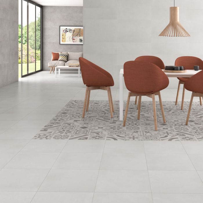 Sample - Uptown Blanco Concrete Effect Tiles