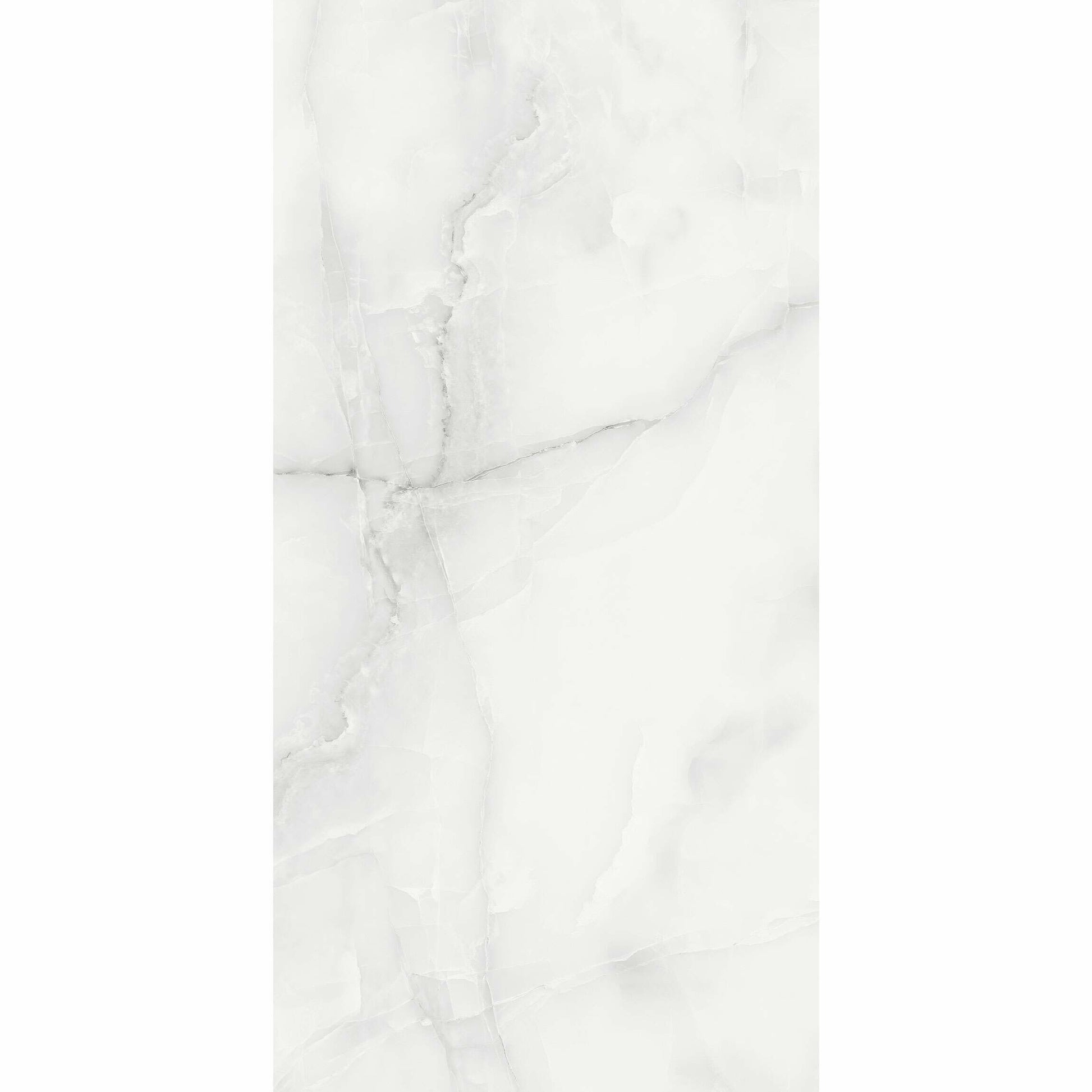 Makrana Vanilla Onyx Polished Marble Effect Tile 300x600