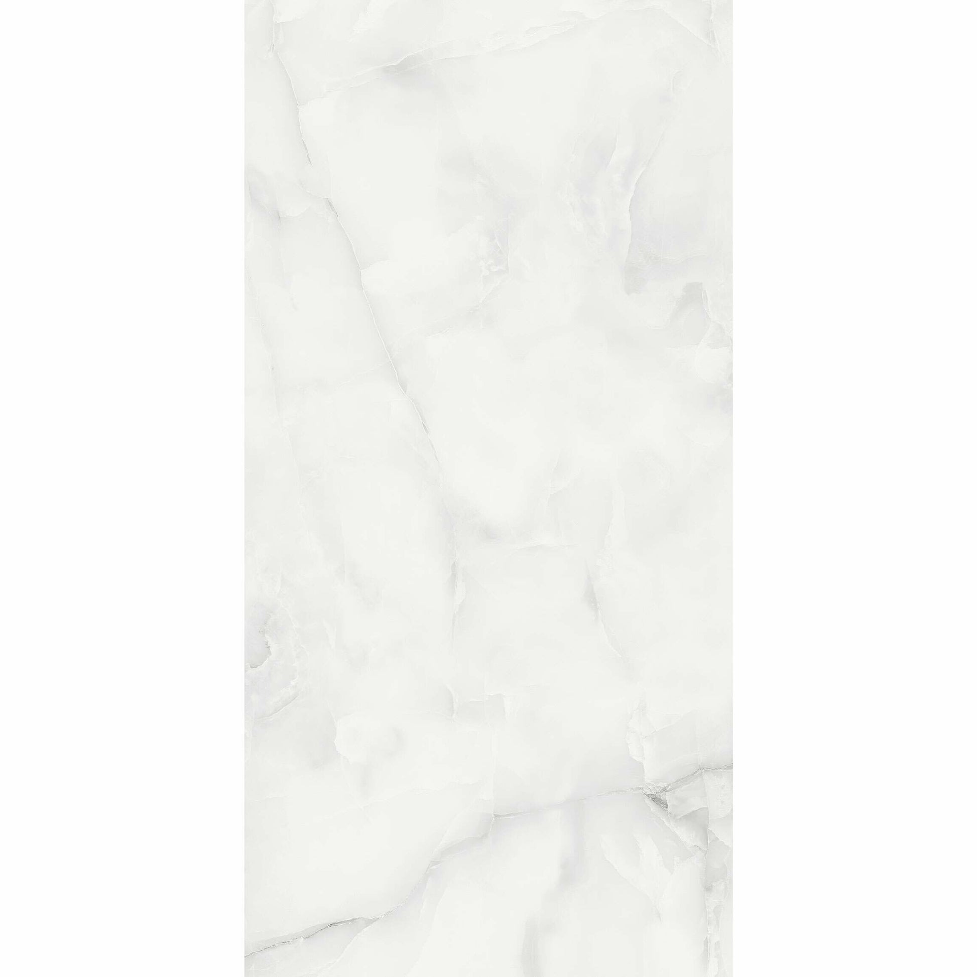 Makrana Vanilla Onyx Polished Marble Effect Tile 300x600