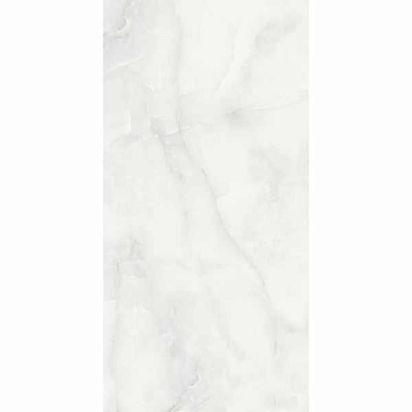 Sample - Makrana Vanilla Onyx Polished Marble Effect Tile 300x600