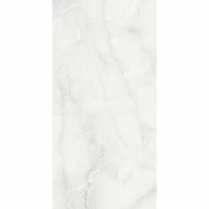 Makrana Vanilla Onyx Polished Marble Effect Tile 600x1200