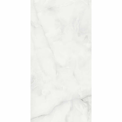 Makrana Vanilla Onyx Polished Marble Effect Tile 600x1200