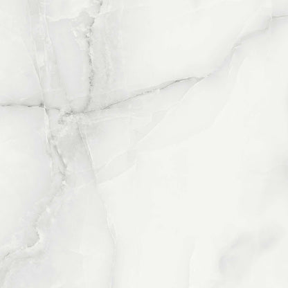 Makrana Vanilla Onyx Polished Marble Effect Tile 600x600