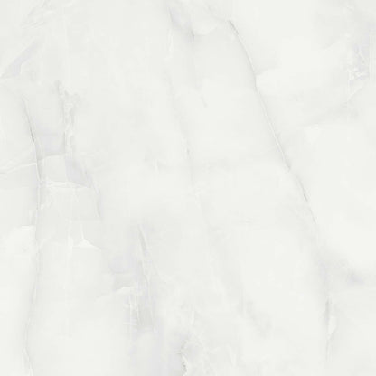 Makrana Vanilla Onyx Polished Marble Effect Tile 600x600