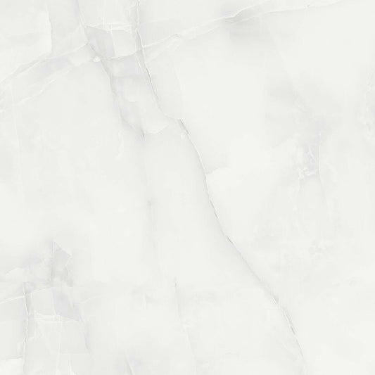 Makrana Vanilla Onyx Polished Marble Effect Tile 600x600