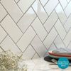 Liso Blanco White Brillo Metro Tiles 150x75