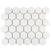 Sample - Pixel White Hexagon Matt 50x50