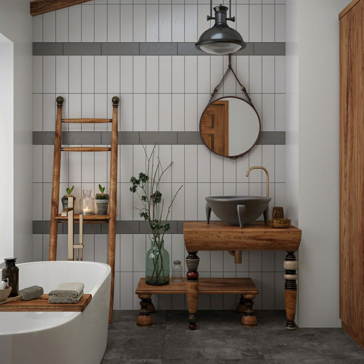 Sample - Bricks White Matt Ceramic Metro Wall Tiles 300x100x7mm