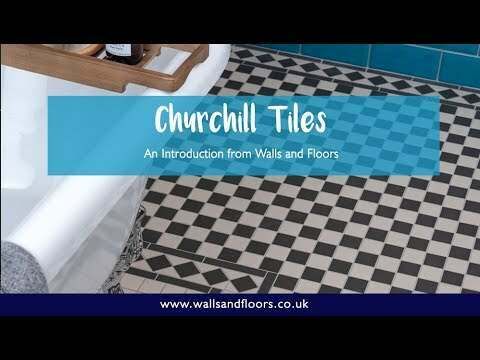 Victorian White & Black Chequer Mosaic