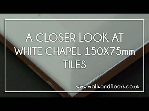 Sample - Liso Blanco White Brillo Metro Tiles 150x75