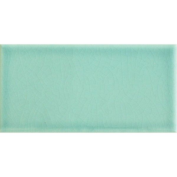 Liso Craquele Verde Mar Green Metro Tiles 75x150