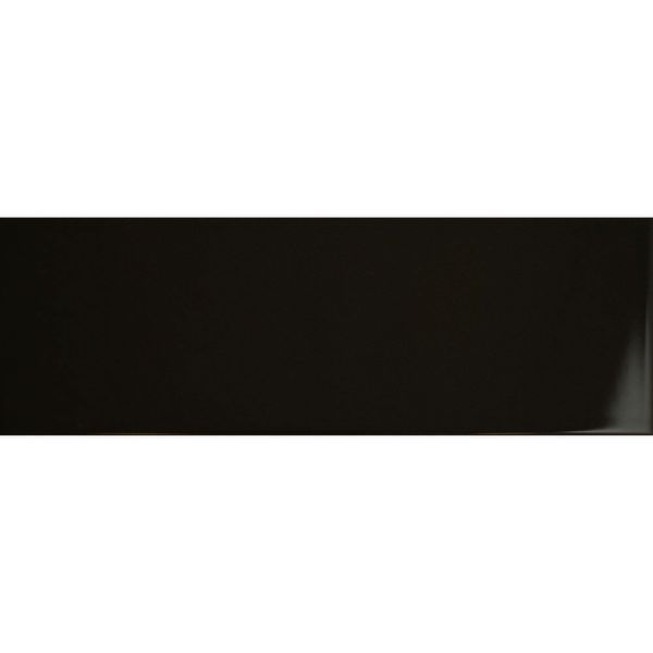 Sample - Bricks Black Gloss Ceramic Metro Wall Tiles 300x100x7mm